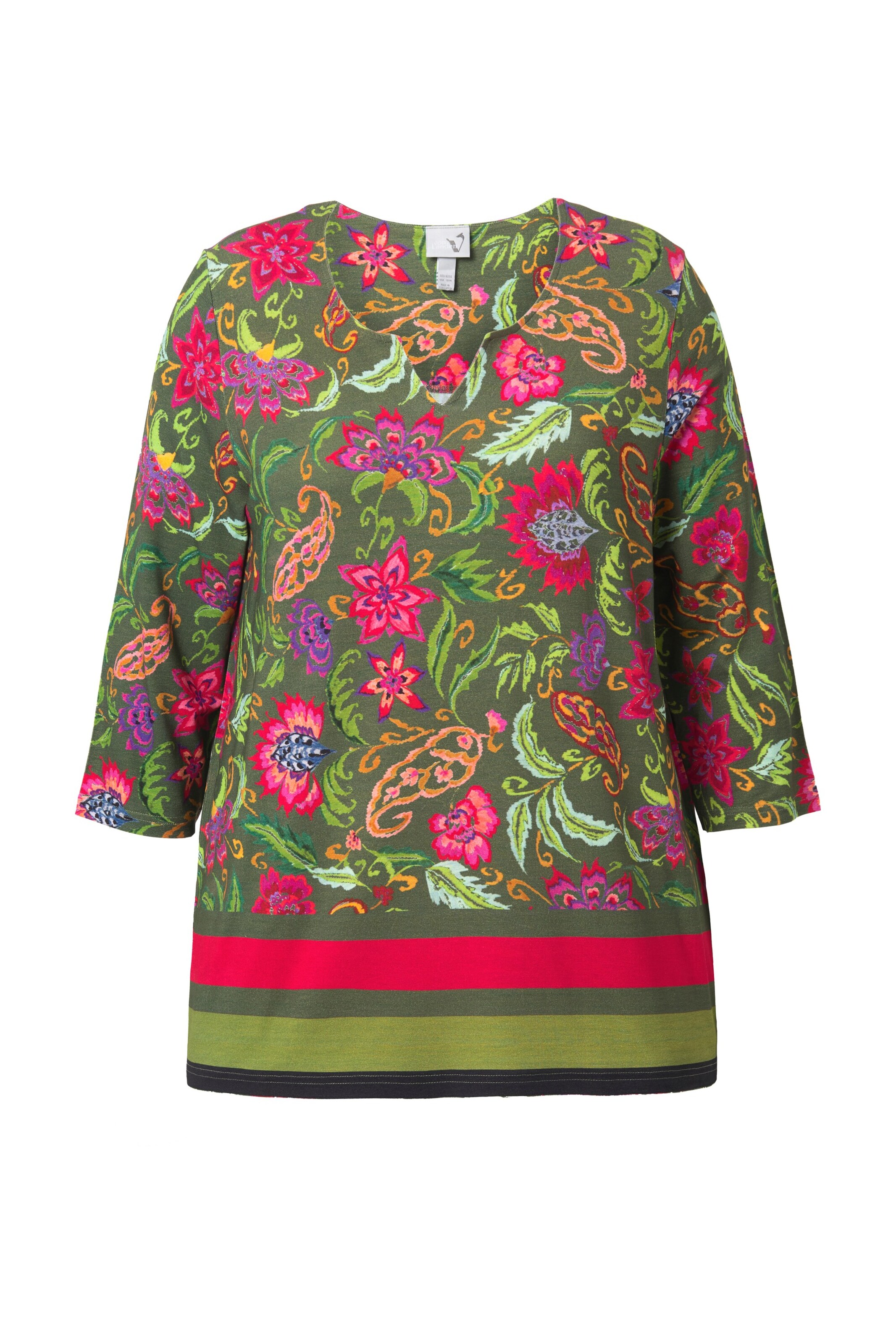 Ulla Popken Shirt in Grün: Vorderseite