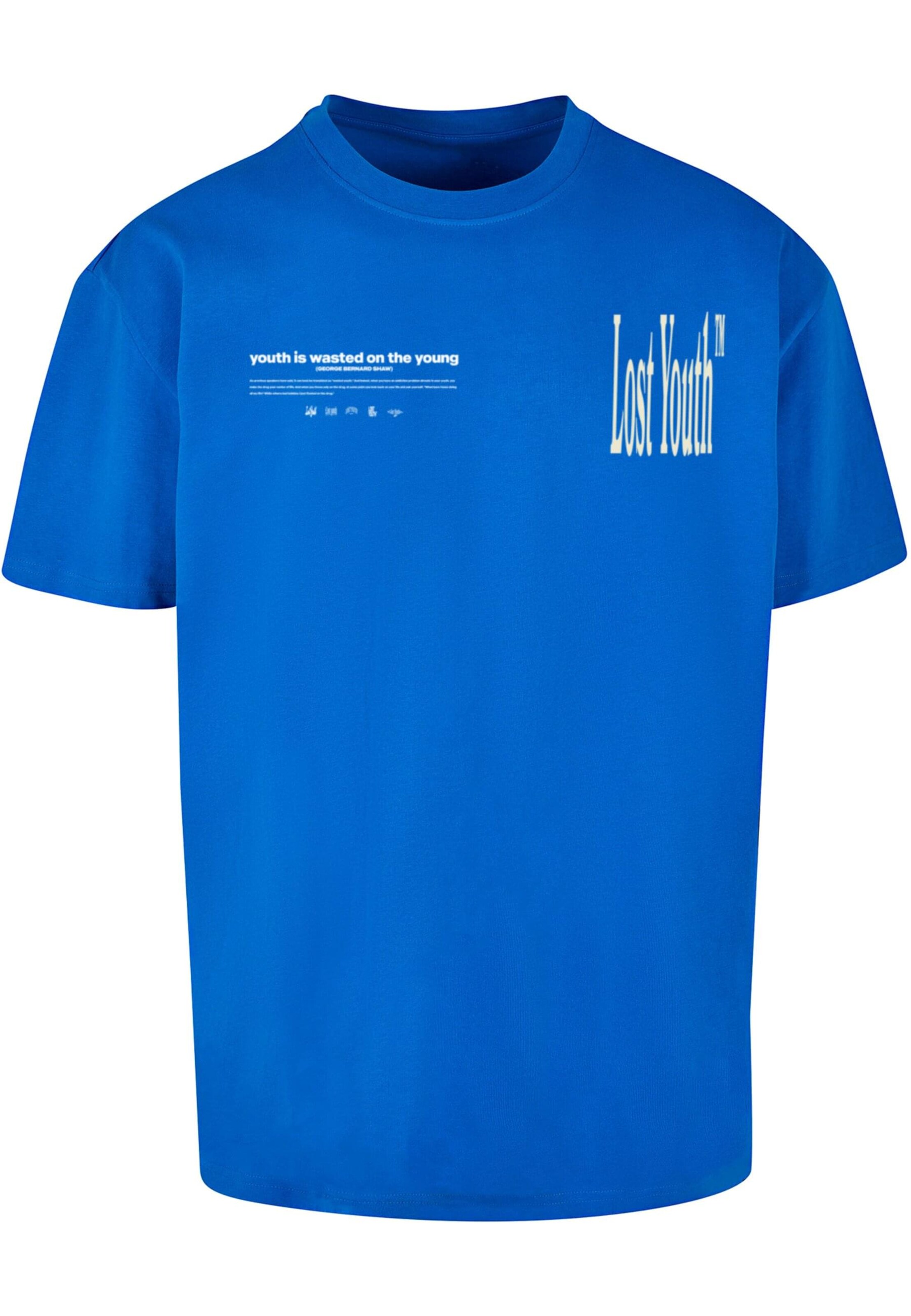 Maglietta di Lost Youth in blu: frontale