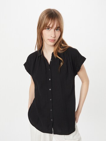 GAP Blouse 'GAUZE' in Zwart: voorkant