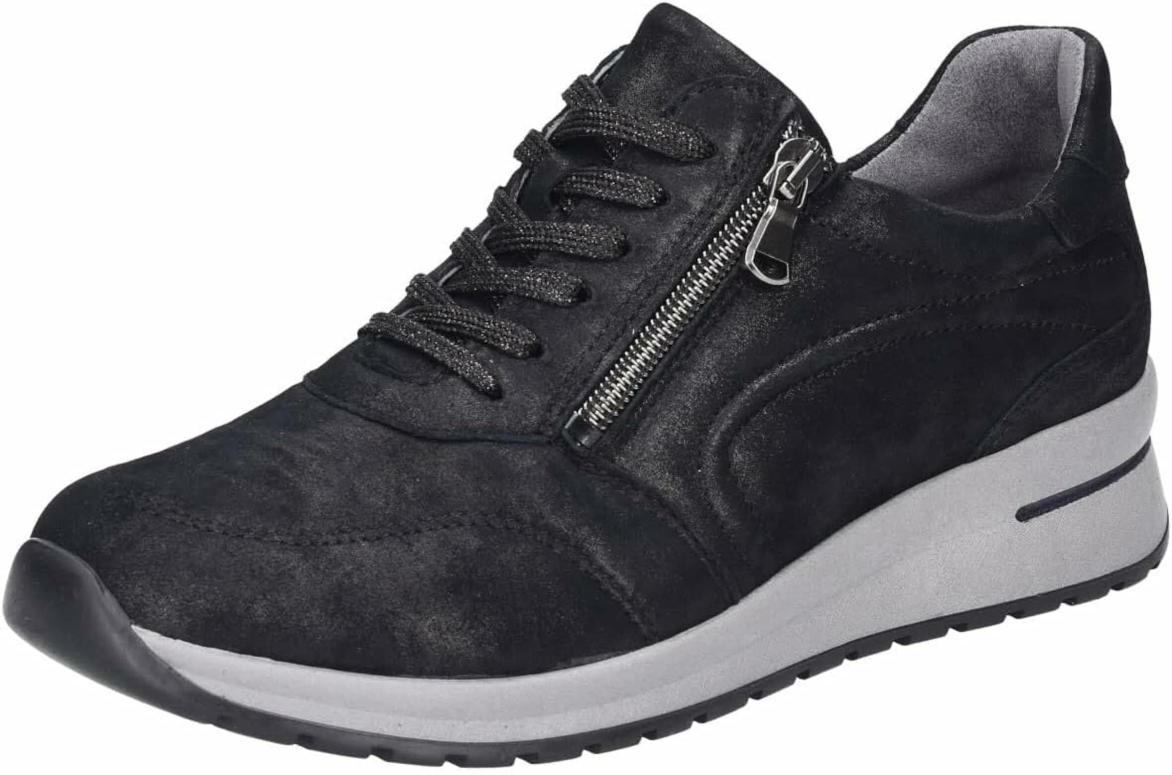 WALDLÄUFER Sneakers laag in Zwart: voorkant