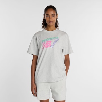 new balance T-Shirt 'Classic' in Grau: Vorderseite