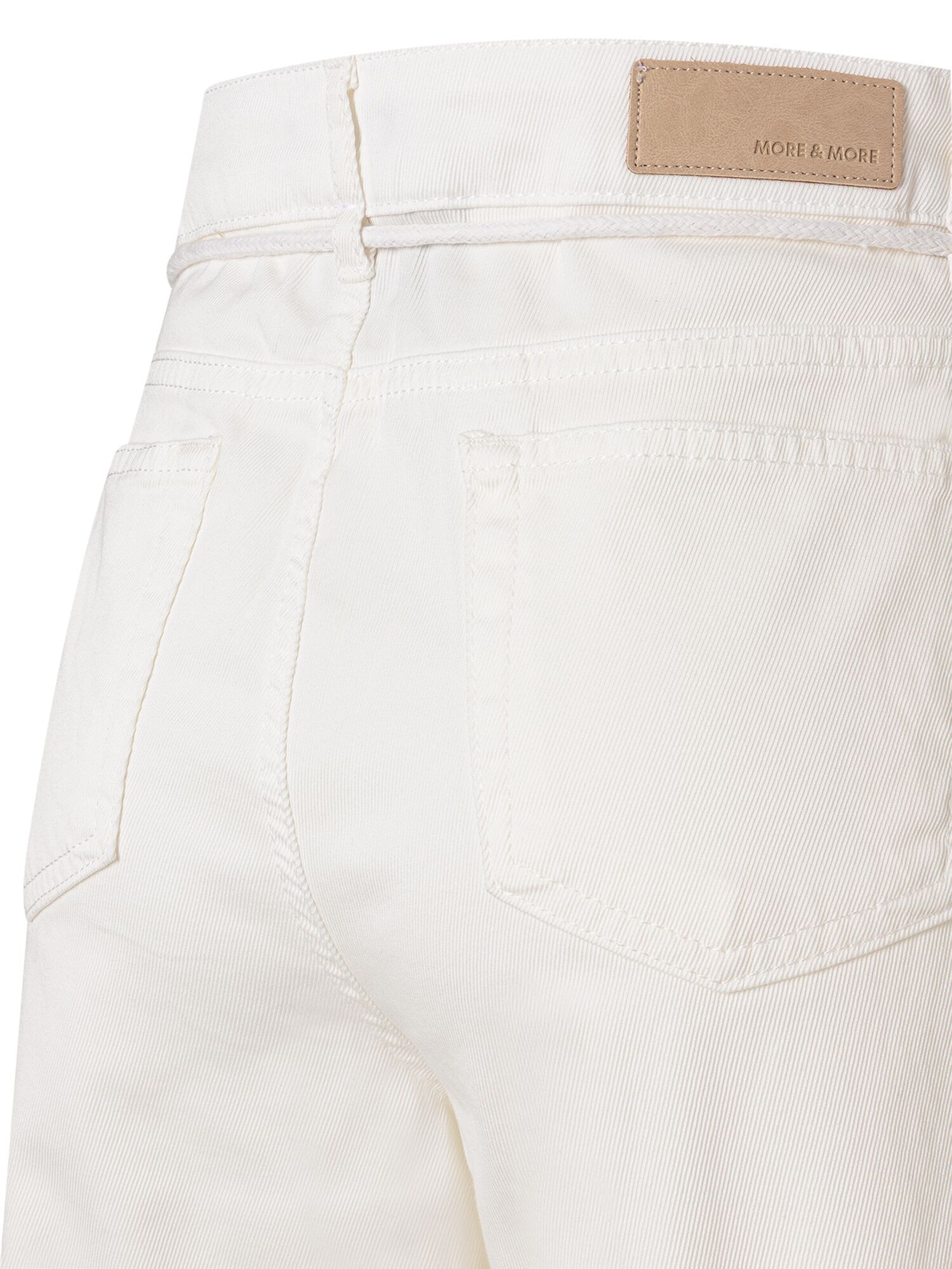 MORE & MORE Wide Leg Jeans in Beige