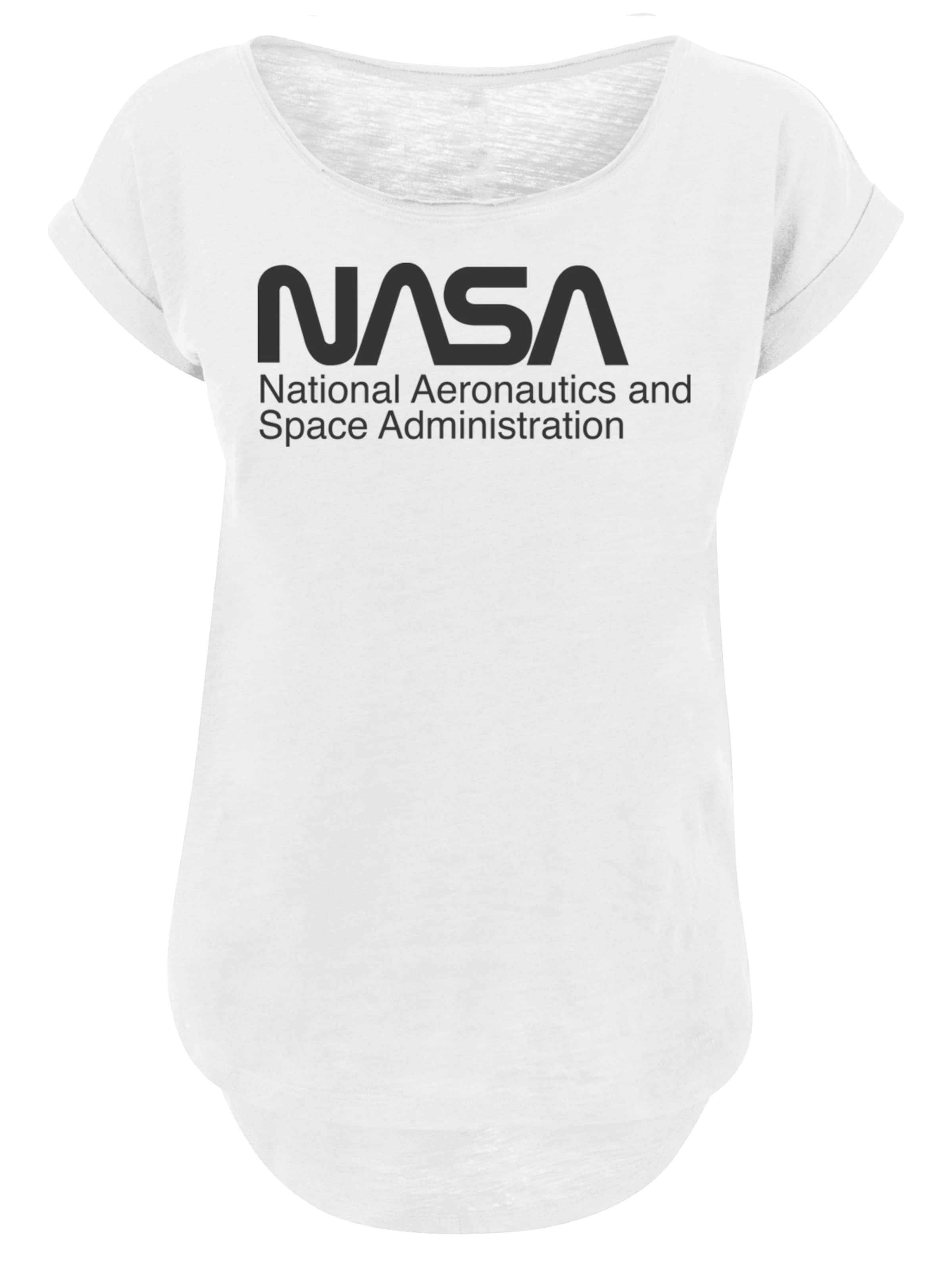 F4NT4STIC T-Shirt 'NASA' in schwarz / weiß, Produktansicht
