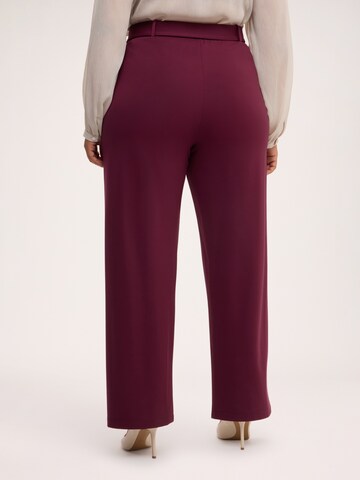Regular Pantalon Fiorella Rubino en rouge