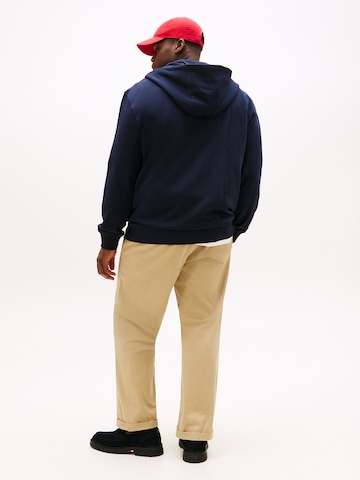 Tommy Hilfiger Big & Tall Sweatvest 'ESSENTIAL' in Blauw