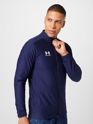 UNDER ARMOUR Sports jacket 'Challenger' in Blue: front