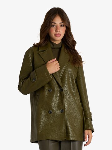 Manteau mi-saison Jijil en vert : devant