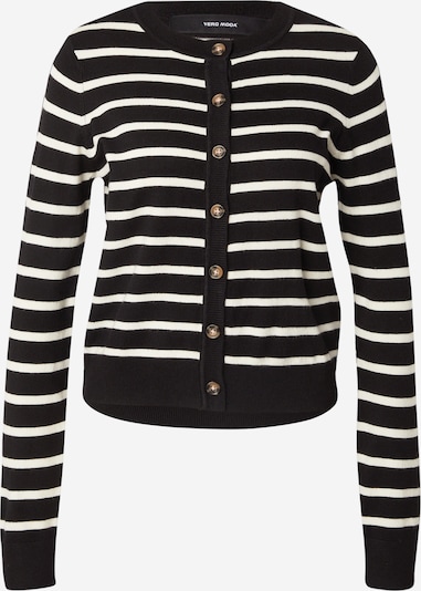 VERO MODA Kardigan 'VMSABA' u crna / vuneno bijela, Pregled proizvoda