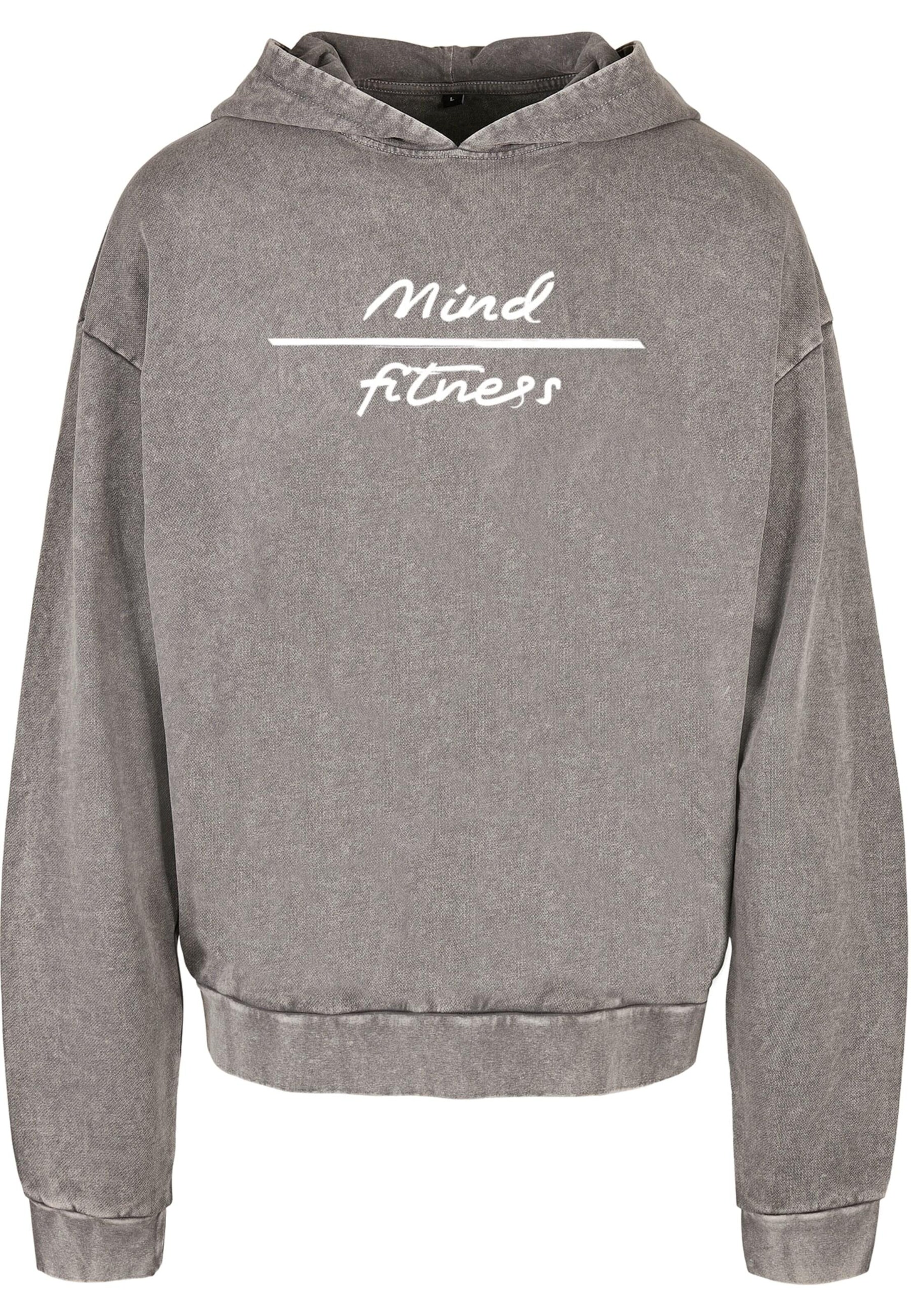 Felpa 'Mind Fitness' di Merchcode in grigio: frontale