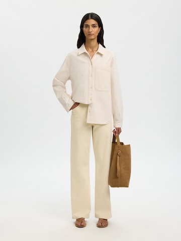 Chemisier SELECTED en beige