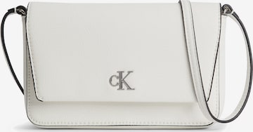 Calvin Klein Jeans Schoudertas in Wit: voorkant