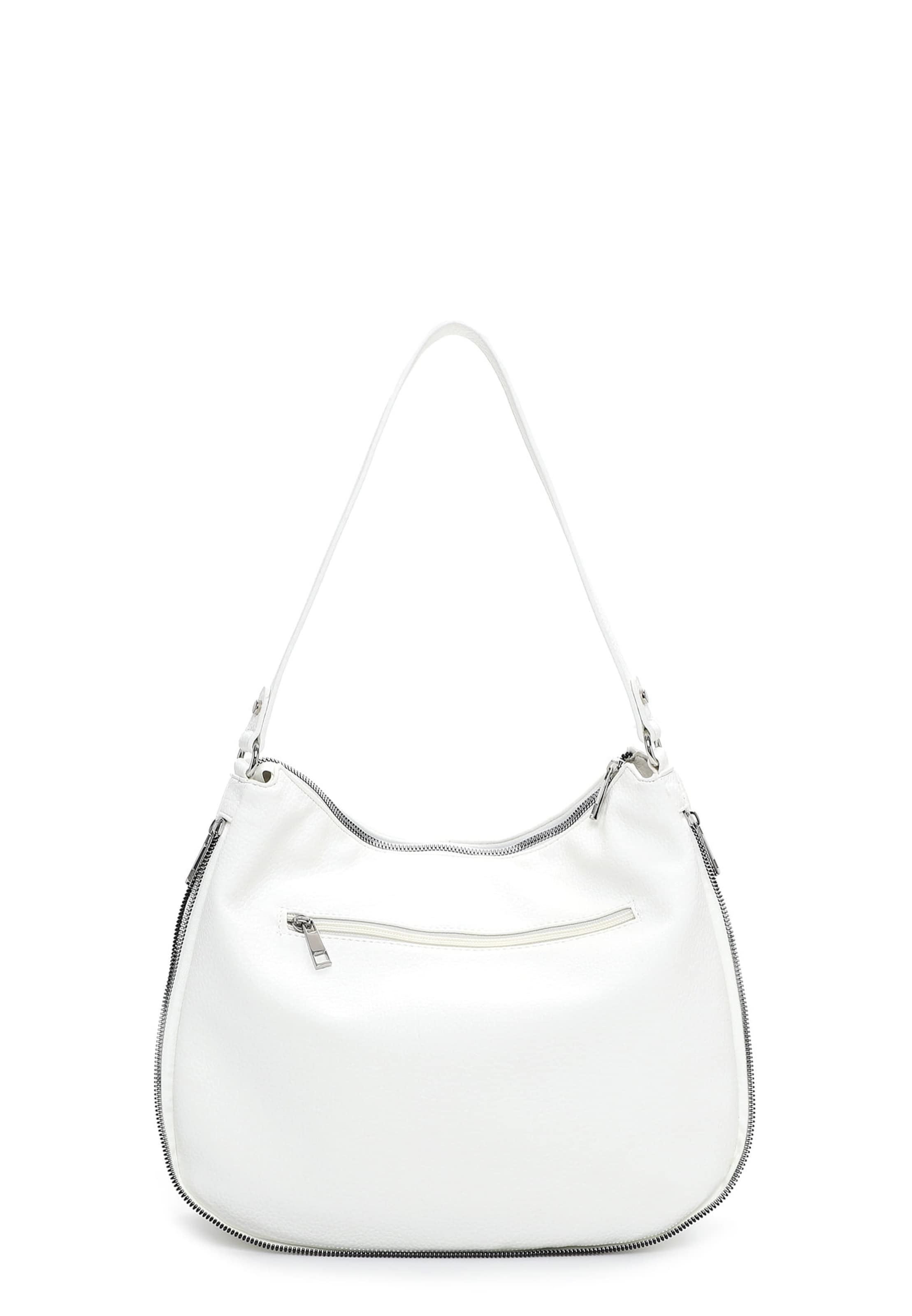 Borsa a sacco ' E&N Beziers RUE 09 ' di Emily & Noah in bianco