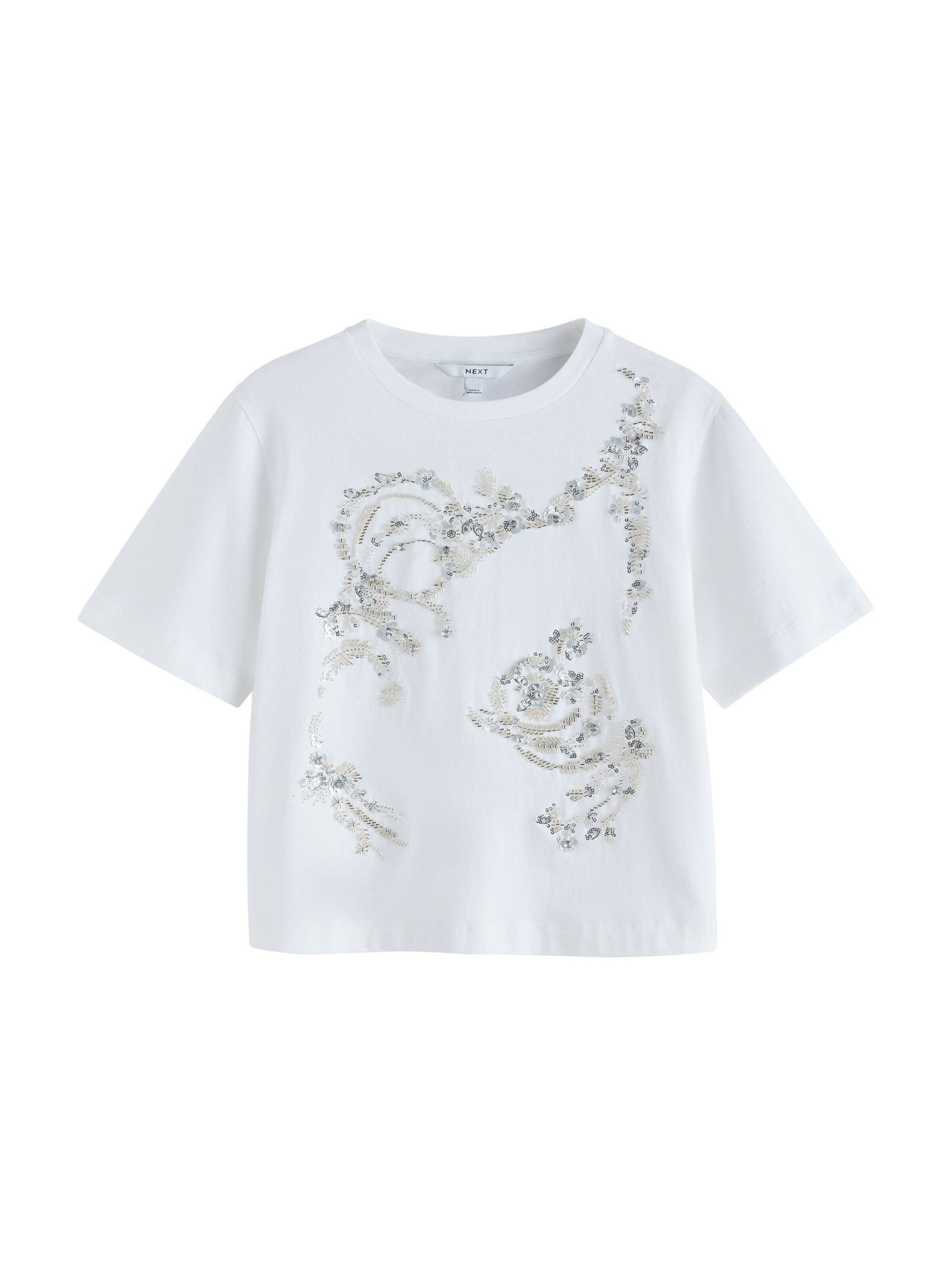 Next T-Shirt in S-M in mischfarben / weiß, Produktansicht