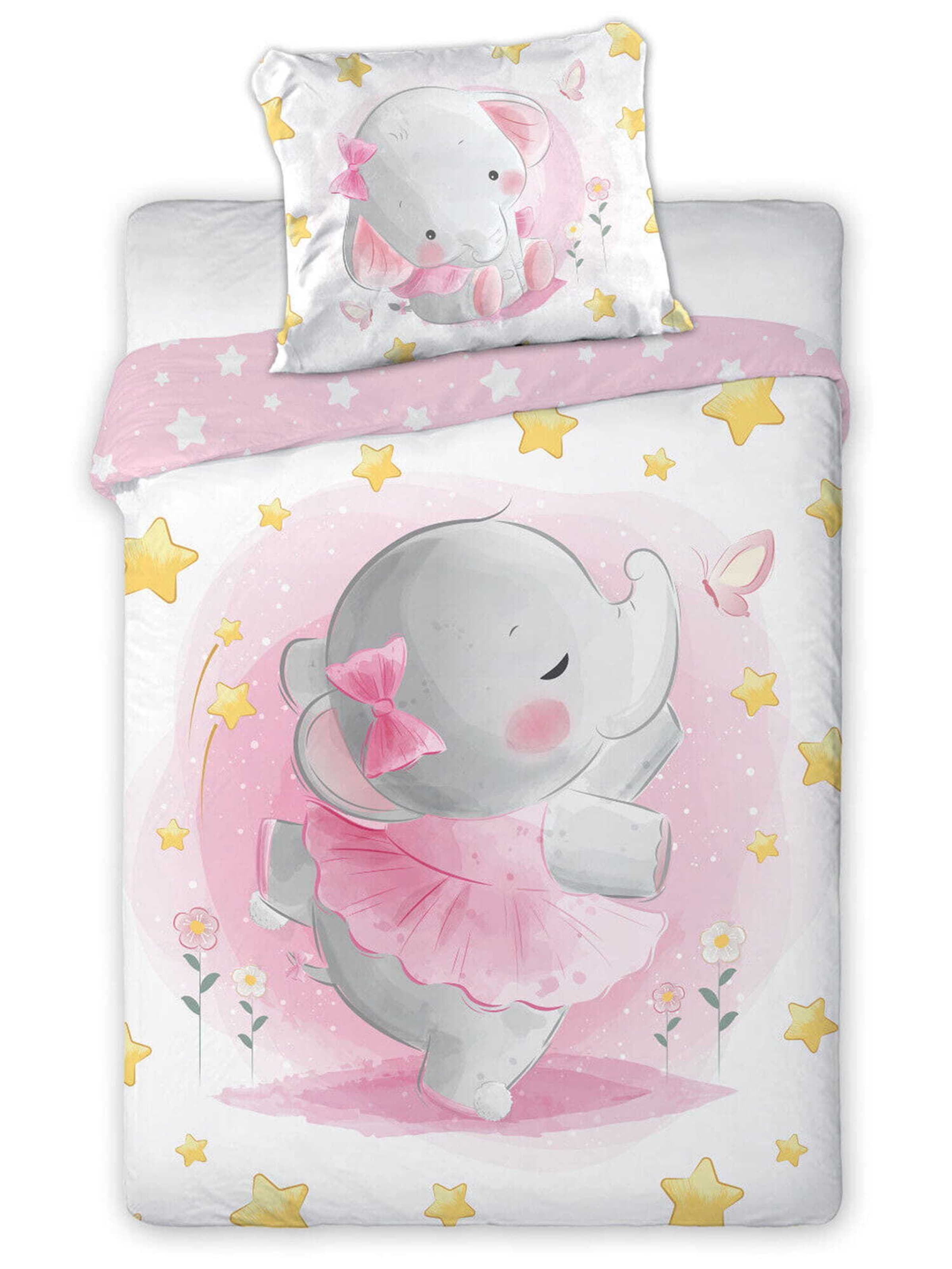 Housse de couette Faro Tekstylia en rose : devant