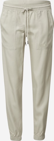 JACK WOLFSKIN Outdoor Pants 'Mojave' in Grey: front