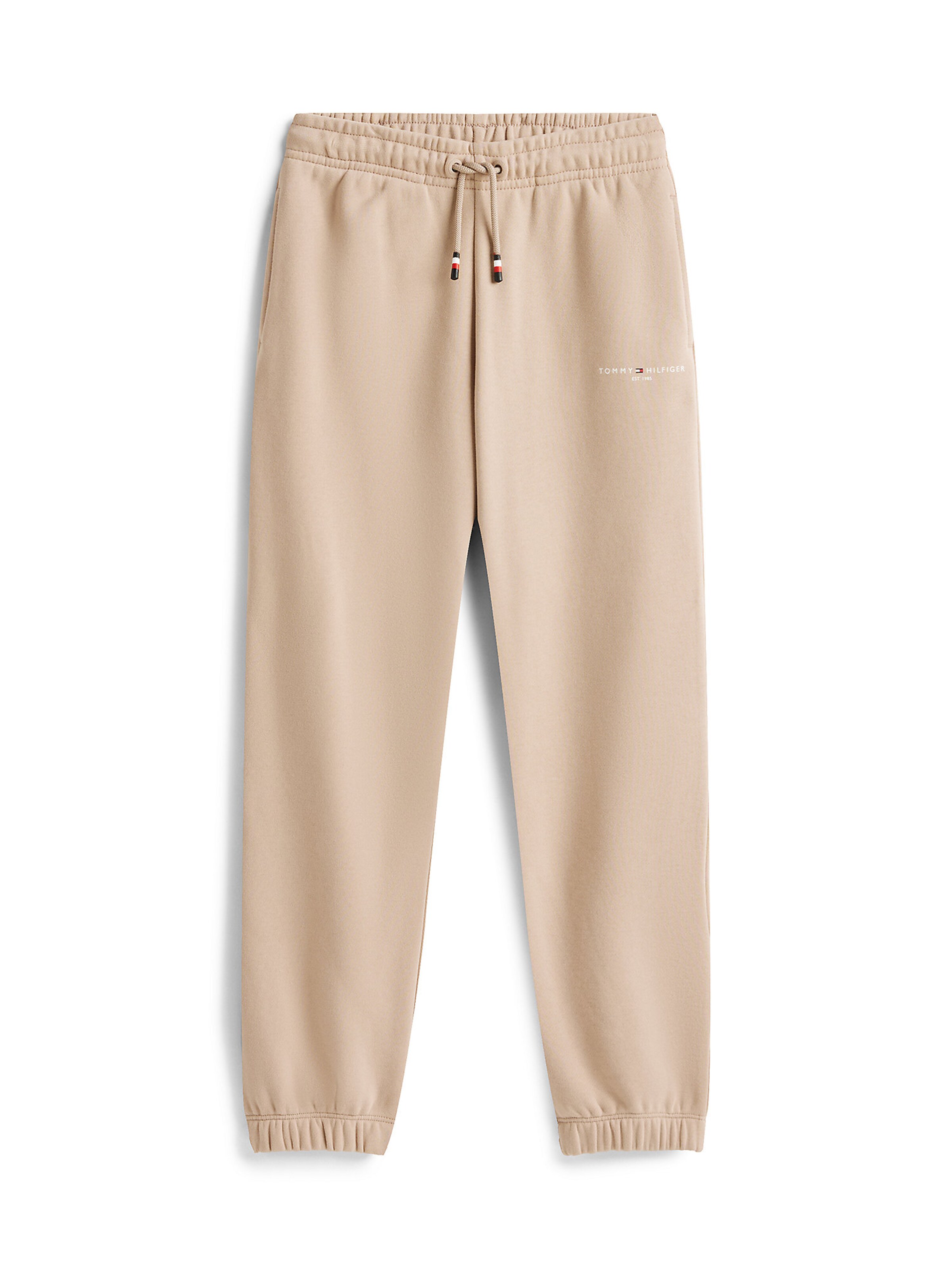 TOMMY HILFIGER Tapered Trousers in Beige: front