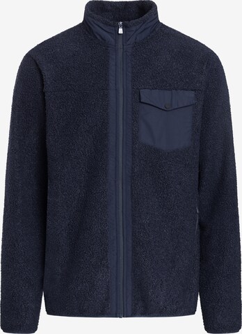 Sea Ranch Fleece Jacket 'Lauge' in Blue: front