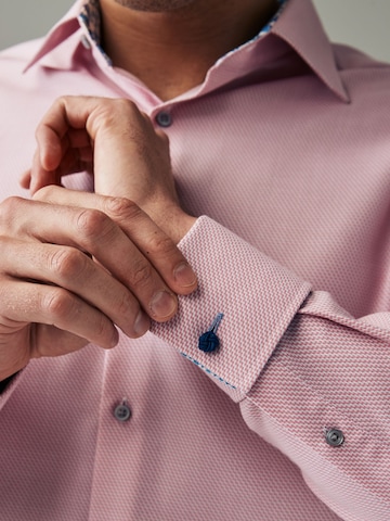 Next Slim fit Button Up Shirt in Pink