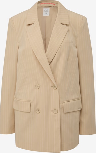 QS Blazers in de kleur Sand / Wit, Productweergave