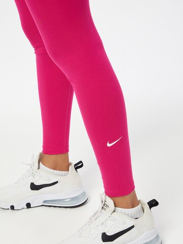 NIKE Skinny Sporthose in Pink