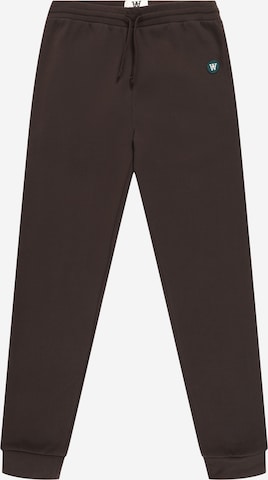 Effilé Pantalon 'Ran' WOOD WOOD en marron : devant