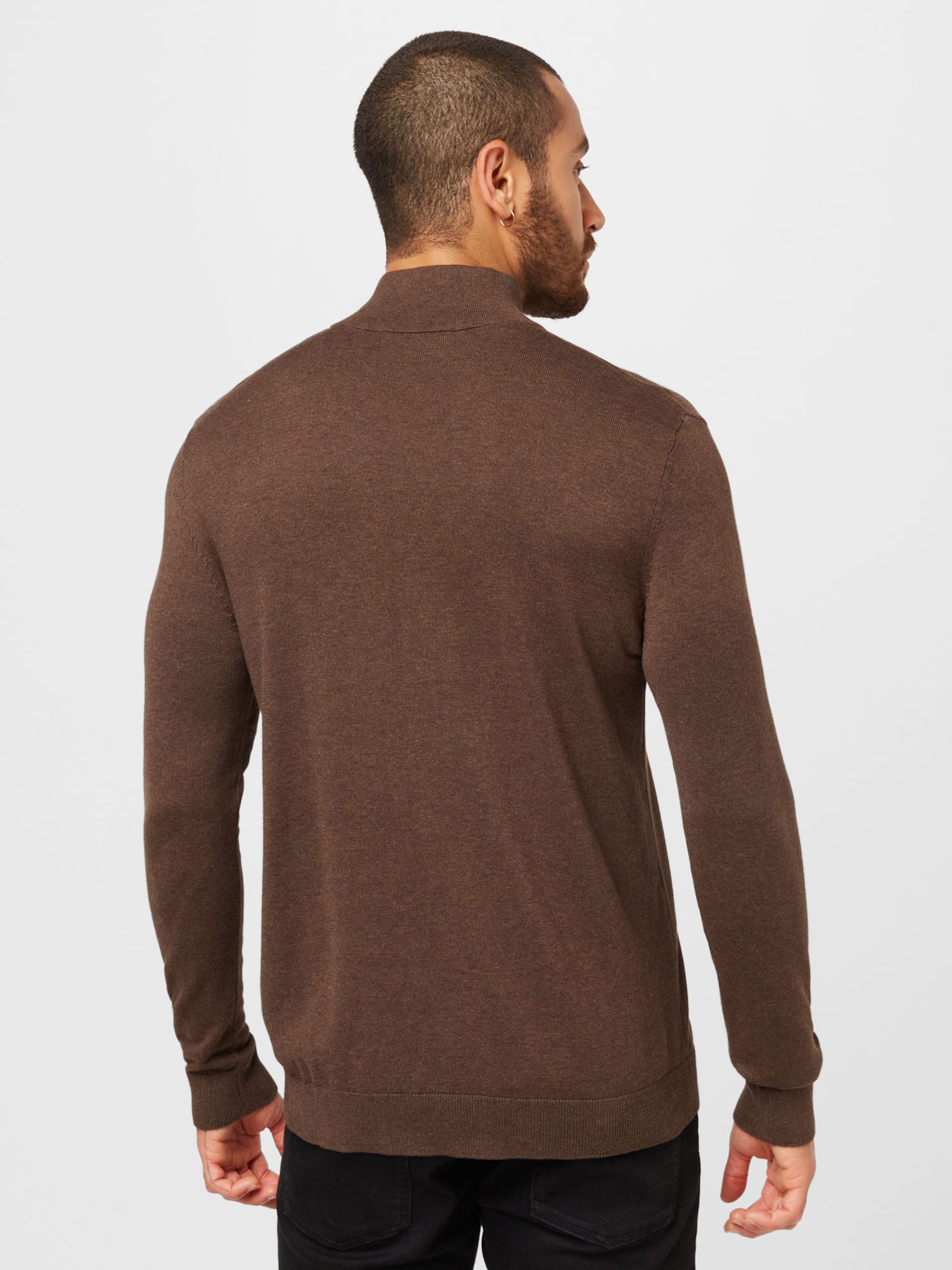 SELECTED HOMME Regular fit Sweater 'Berg' in Dark Brown | ABOUT YOU