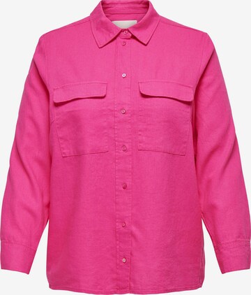 ONLY Carmakoma - Blusa 'CARO' em rosa: frente