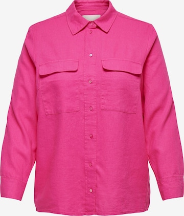 ONLY Carmakoma Blouse 'CARO' in Roze: voorkant