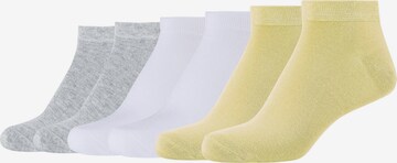 camano Socks in Yellow: front