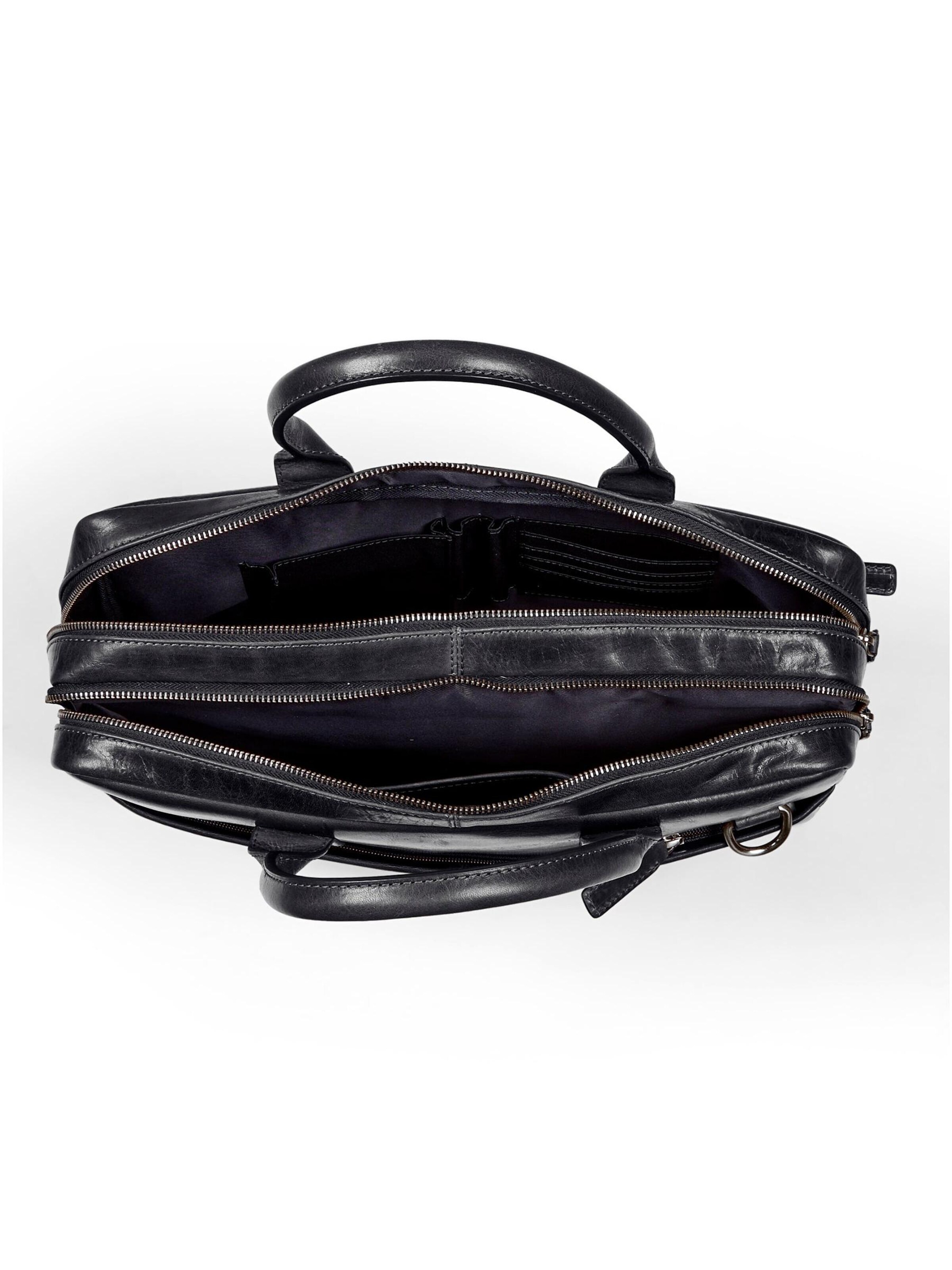 Howard London - Bolsa para portátil 'Laptop Bag Stanley Black' en negro