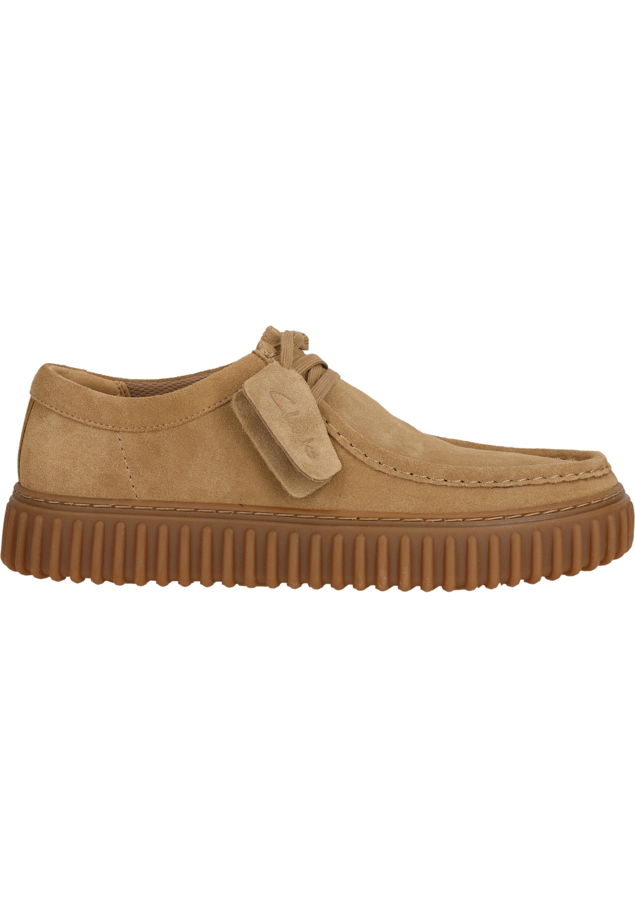 CLARKS Schnürschuhe 'Torhill Lo' in Beige