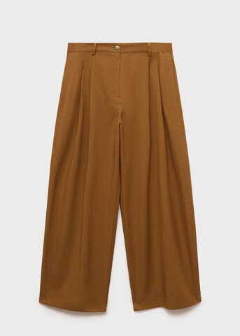 MANGO Wide Leg Hose 'wendy' in Braun