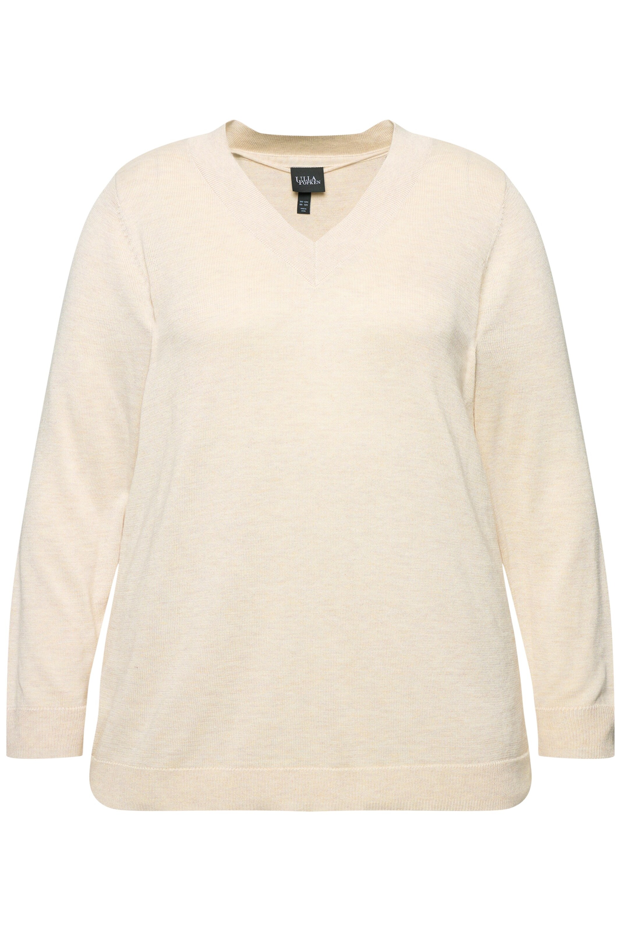 Ulla Popken Sweater in Beige: front