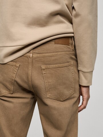 MANGO MAN Regular Jeans 'BENC' in Brown