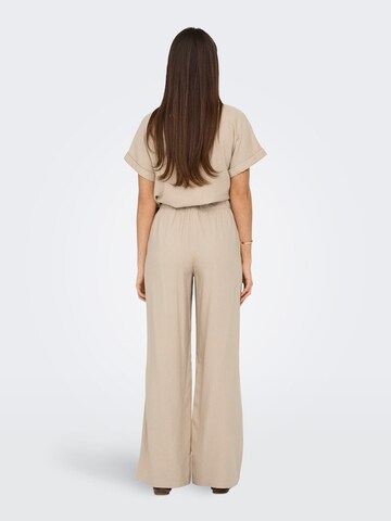 Wide Leg Pantalon 'ONLCARO' ONLY en beige