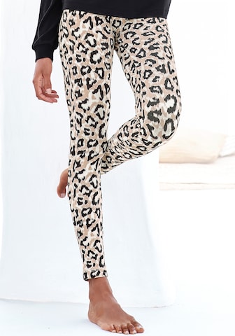 Skinny Pantalon de pyjama LASCANA en mélange de couleurs : devant