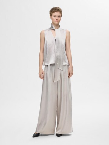 Chemisier 'SLFSELENE' SELECTED FEMME en gris