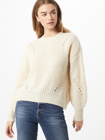 VILA Sweater in White: front