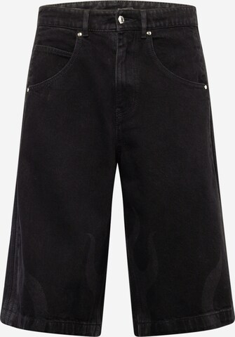 ADIDAS ORIGINALS Regular Jeans 'FLAMES' in Zwart: voorkant