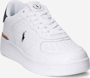 Sneaker bassa 'MASTERS COURT' di Polo Ralph Lauren in bianco: frontale