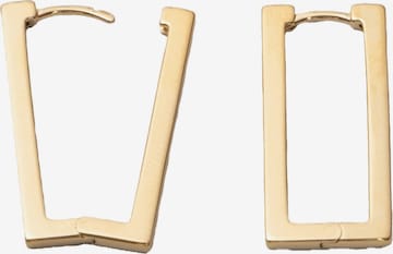 fejn Oorbellen 'Rectangle Huggie' in Goud: voorkant