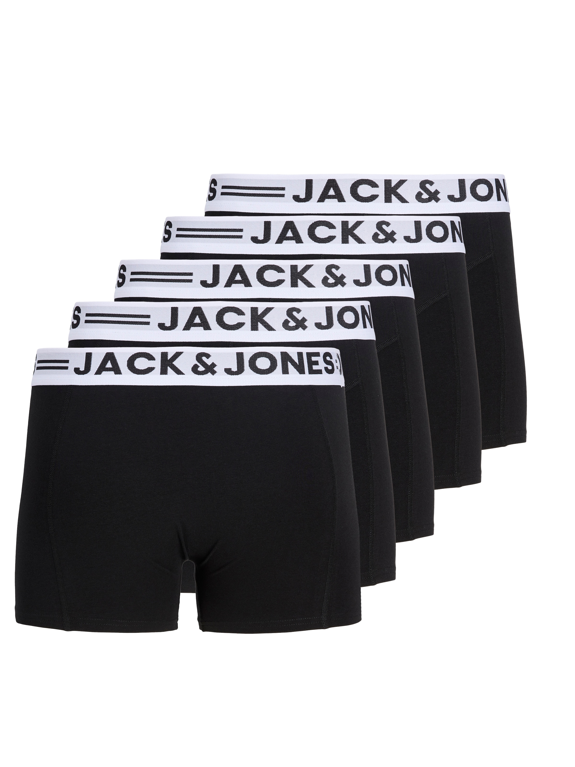 Boxer 'JACSense' di Jack & Jones Plus in nero: frontale
