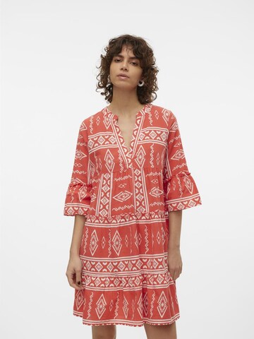 VERO MODA Jurk 'Dicthe' in Rood: voorkant