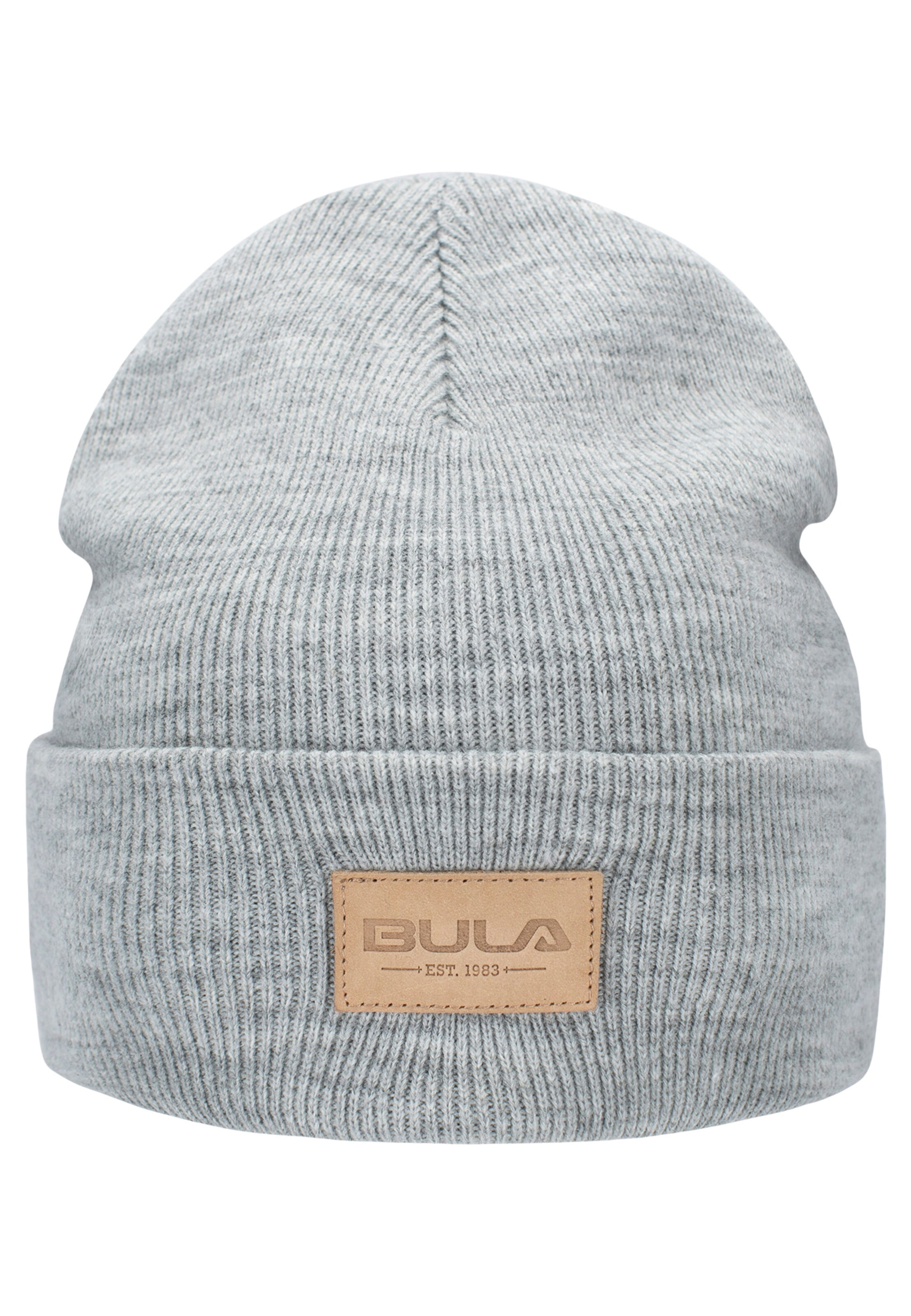 BULA Beanie 'Travel' in Grau: Vorderseite