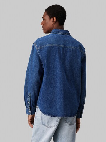Calvin Klein Jeans Regular fit Overhemd in Blauw