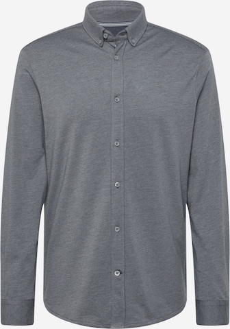 Coupe regular Chemise TOM TAILOR en gris : devant