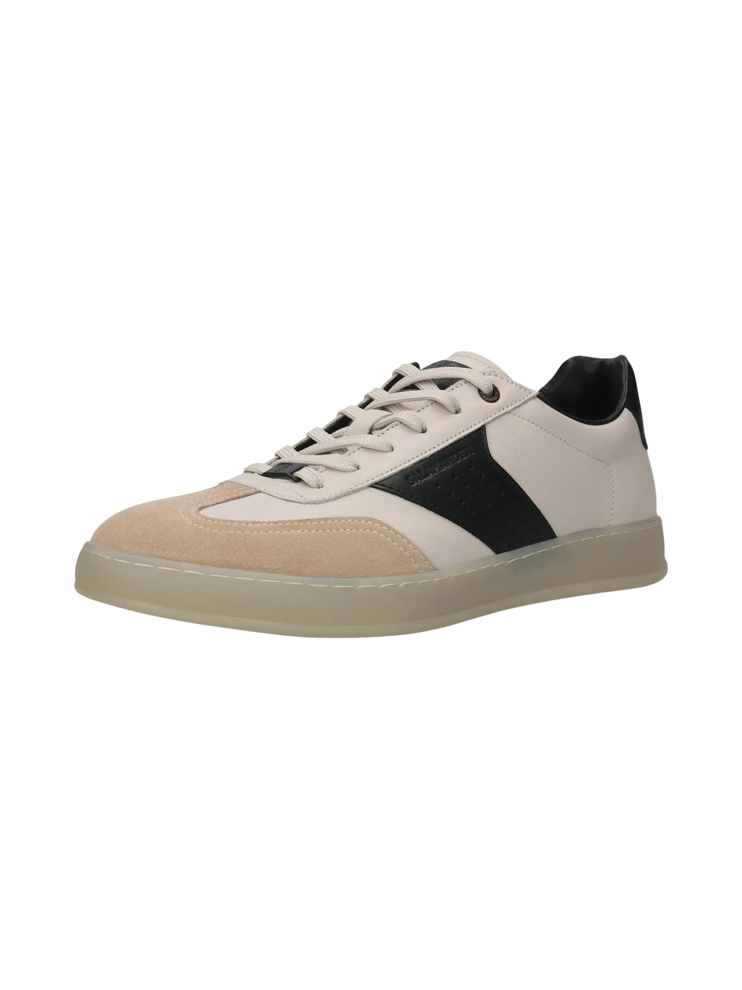 SALAMANDER Zapatillas deportivas bajas en piel / beige claro / negro, Vista del producto