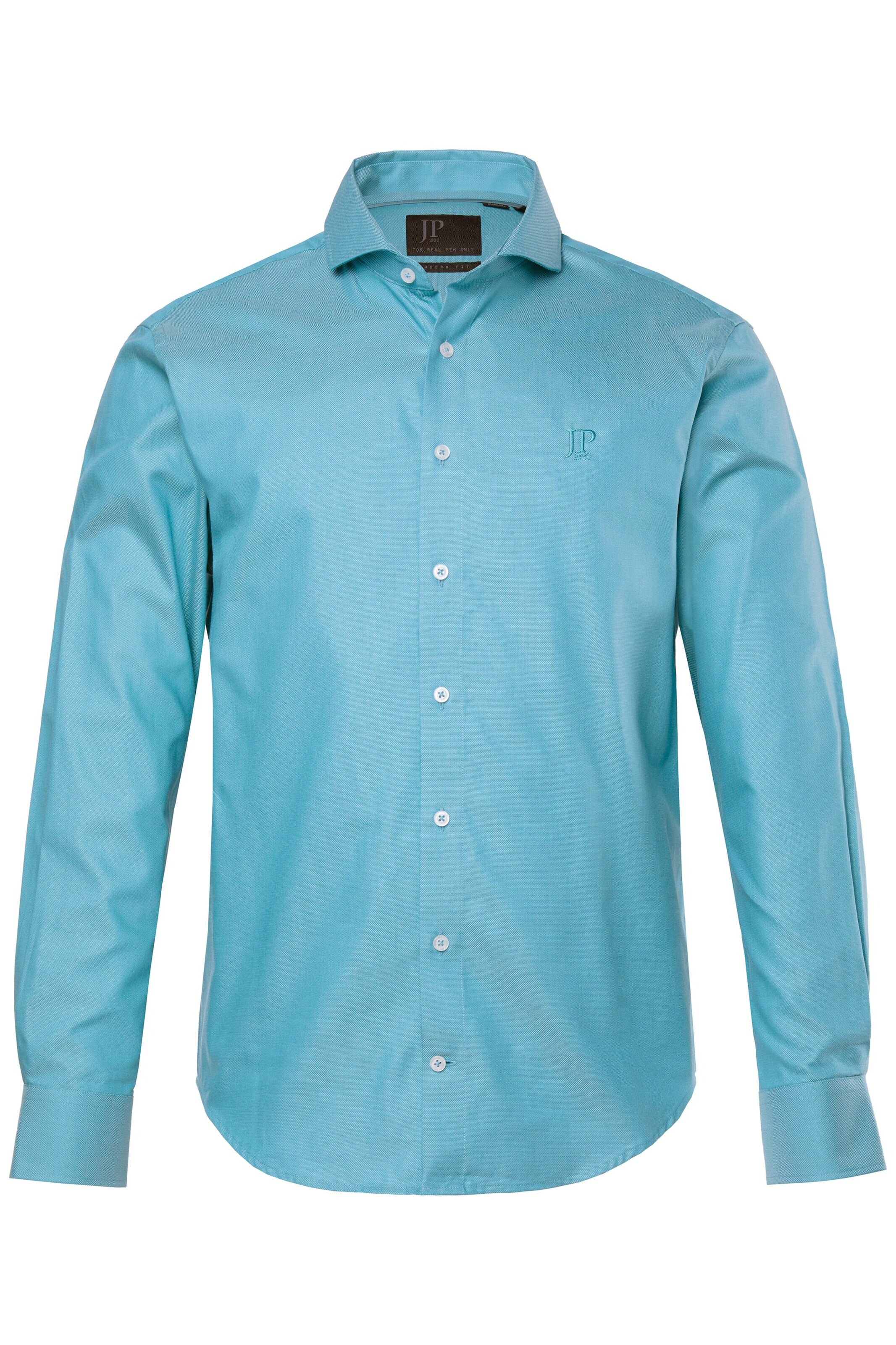 JP1880 Regular fit Overhemd in Blauw: voorkant