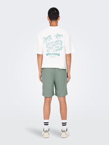 regular Pantaloni 'TEL' di Only & Sons in verde