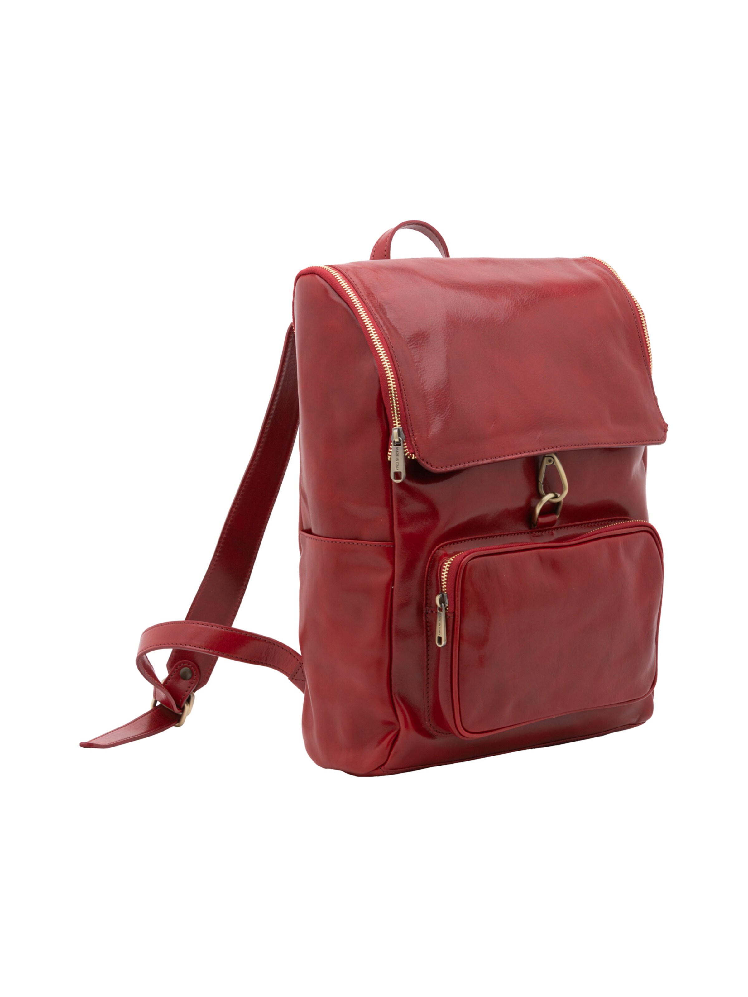 Zaino 'Borsa a Spalla Donna Vera Pelle Vacchetta - Embera Pro' di I Fratelli in rosso